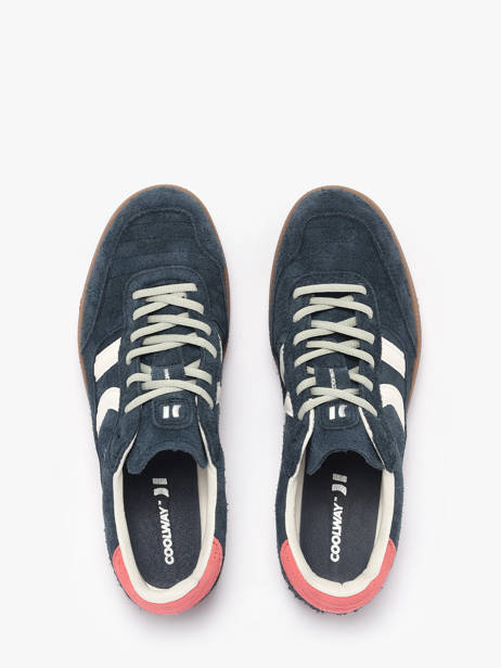 Sneakers Uit Leder Coolway Blauw men 8683713 ander zicht 3